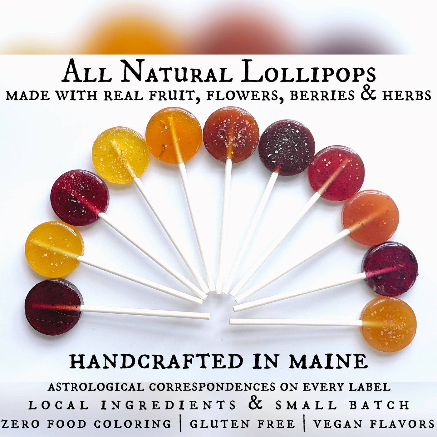 Plants & Planets Lollipops - Cosmic Candy Apothecary: Coconut Lime