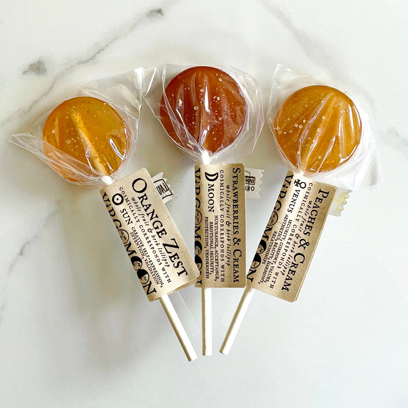 Plants & Planets Lollipops - Cosmic Candy Apothecary: Peaches & Cream
