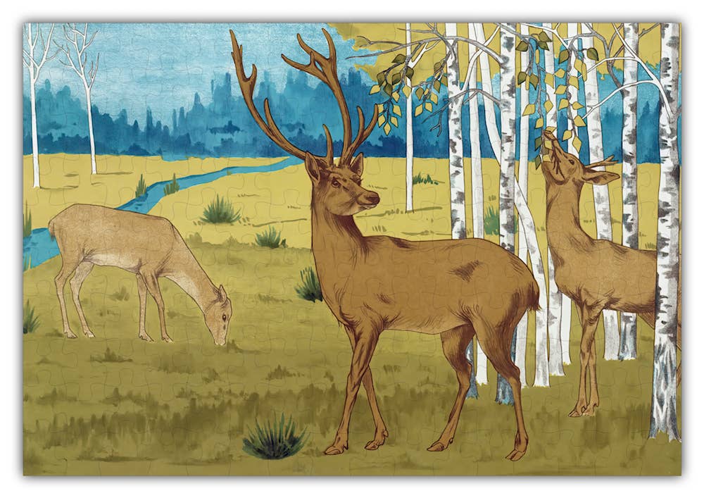 Maurice Pillard Verneuil: Deer in Art Deco Puzzle