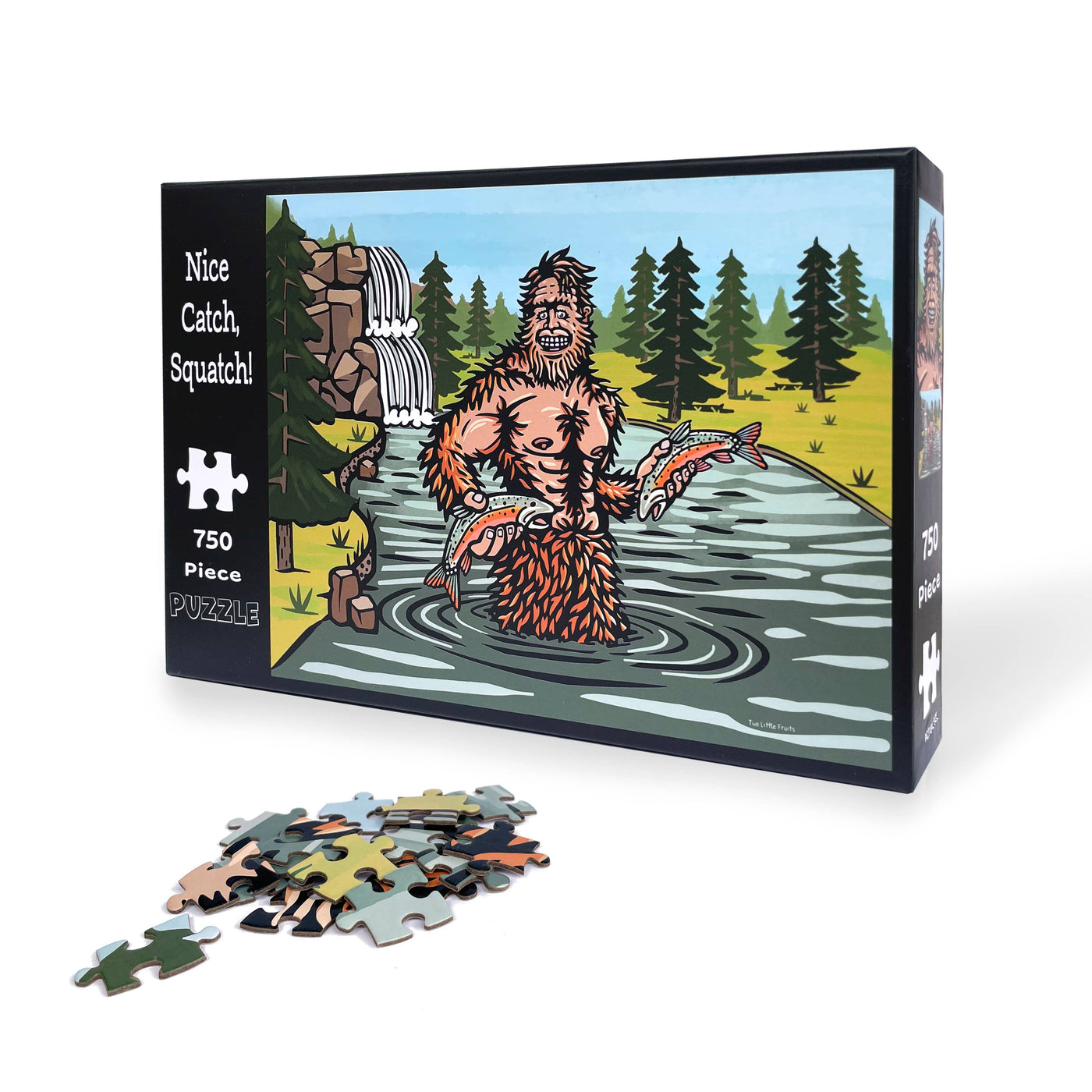 Nice Catch, Squatch 750 Piece Sasquatch | Bigfoot Puzzle