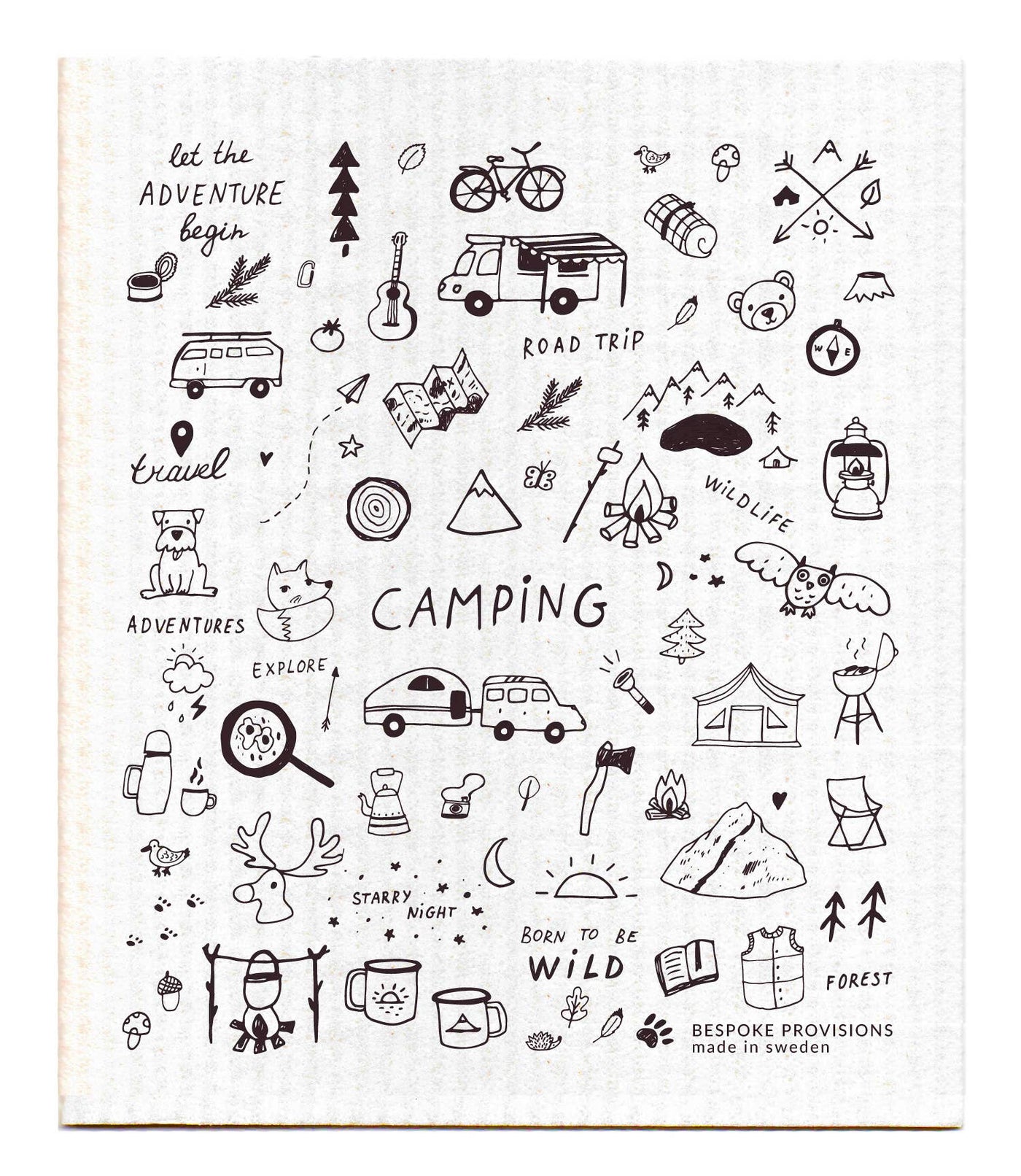 Camping Swedish Dishcloth