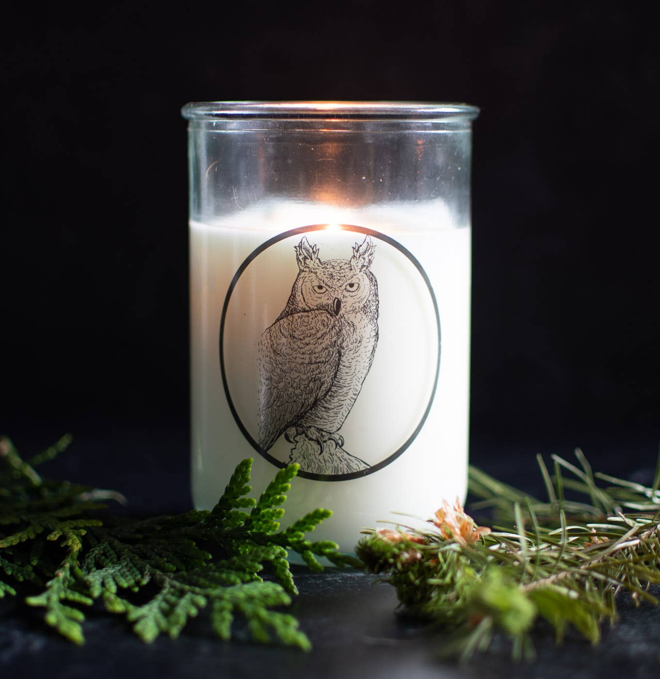 Soy Candle with Cotton Wick - The White Lodge