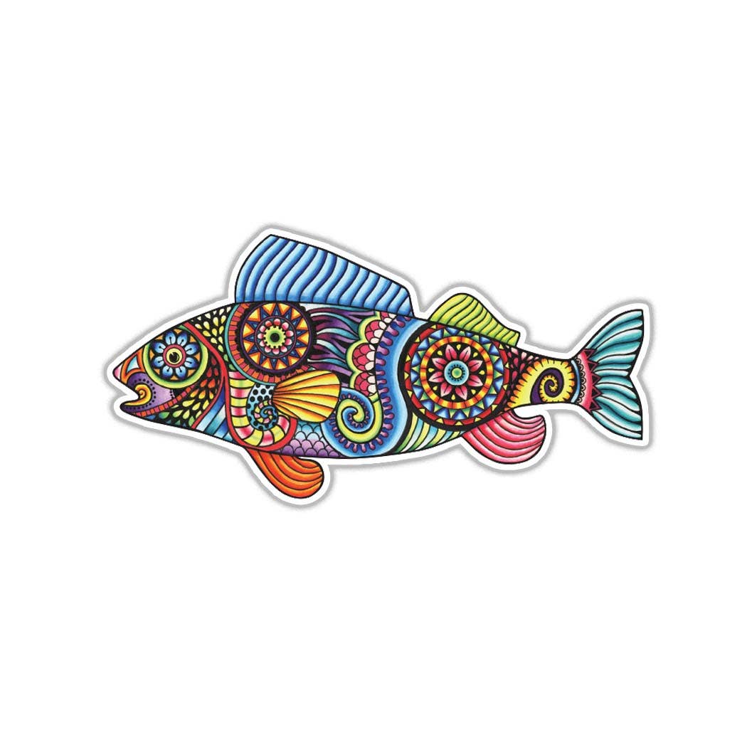 Fish Trout Waterproof Car Laptop Sticker
