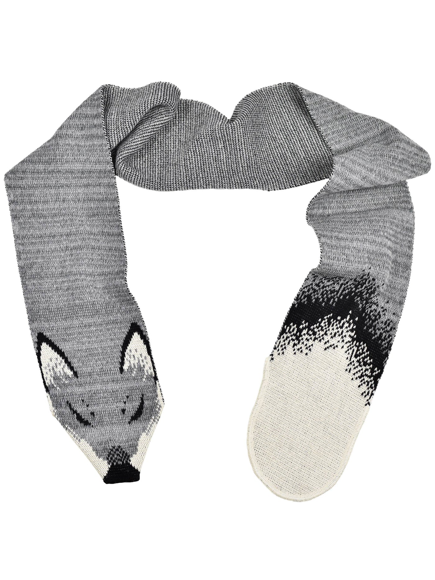 Women's Recycled Cotton Sweater Knit Fashion Scarf -Fox Grey