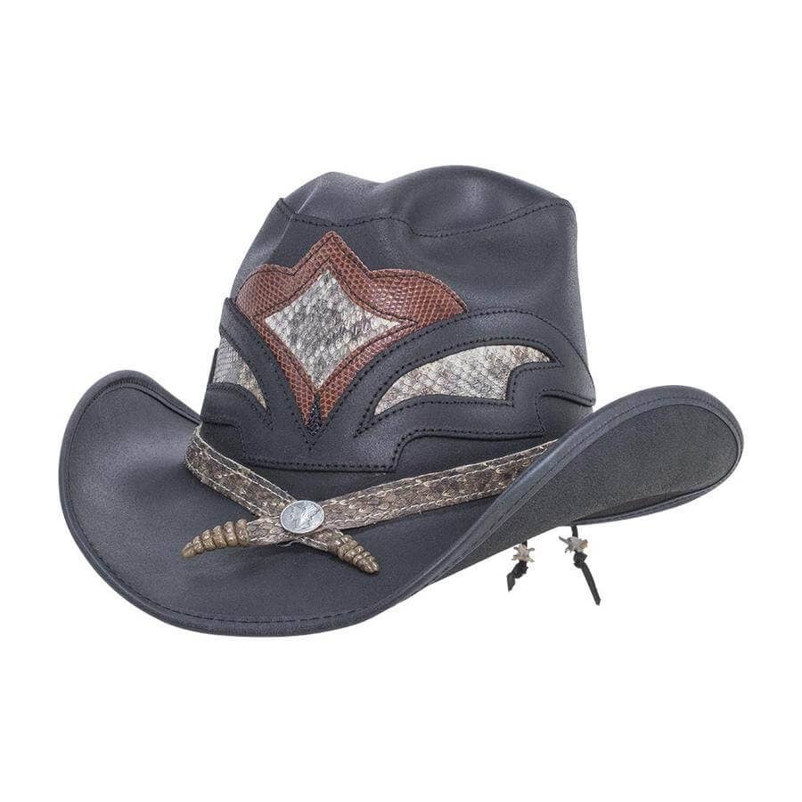 Storm - Men's Leather Rattlesnake Cowboy Hat