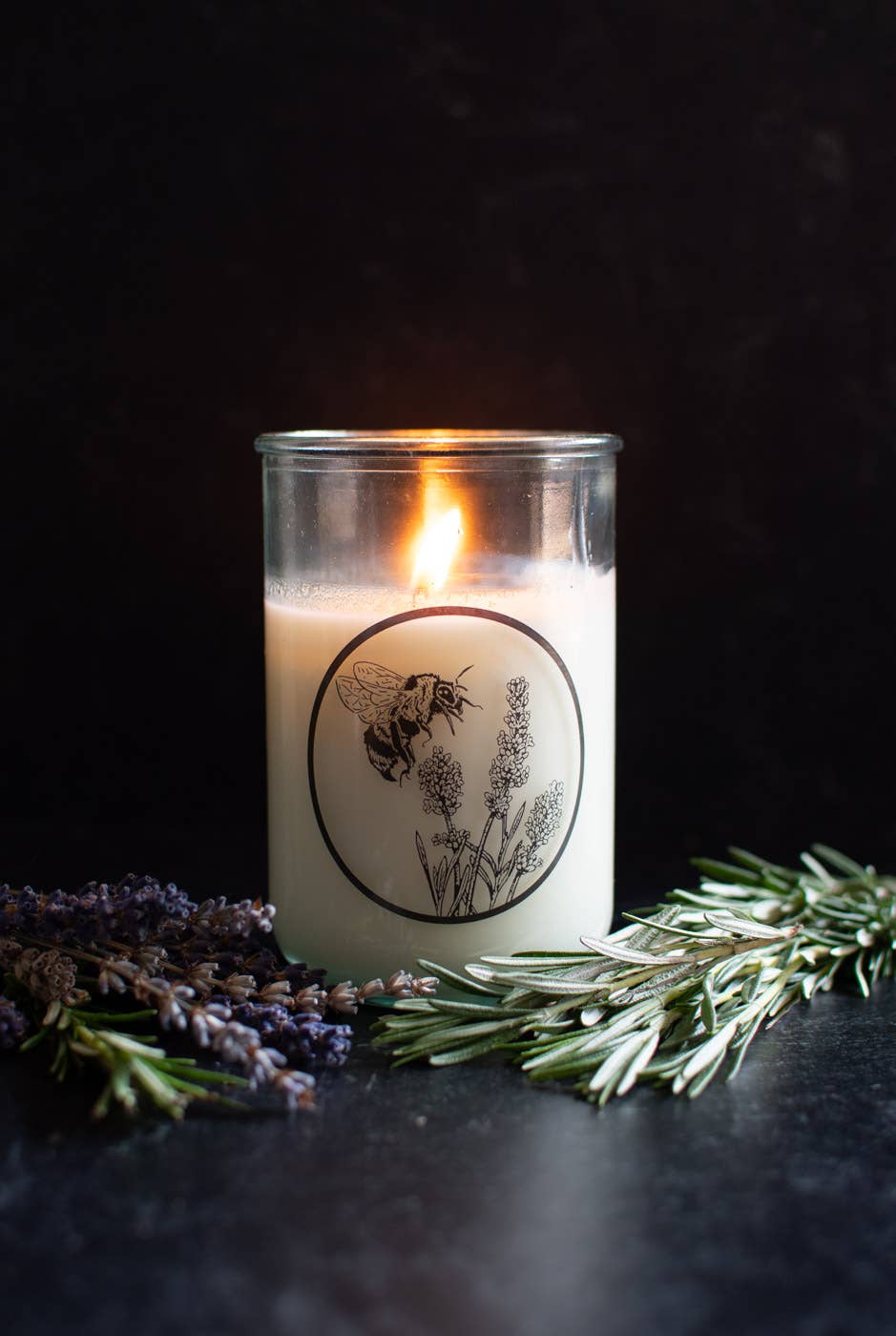 Soy Candle with Cotton Wick - Herbal Renewal