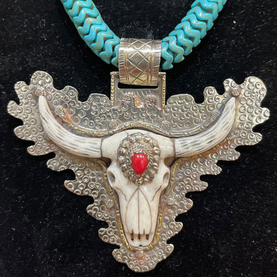 Nancy Krause of Monument, CO Longhorn Necklace