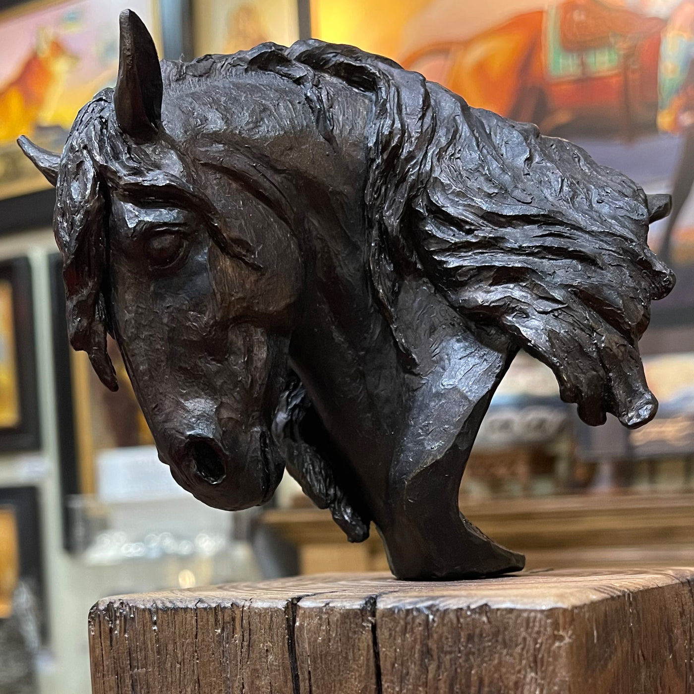 "Forever Proud" Iberian Stallion Resin Horse Sculpture by Martig