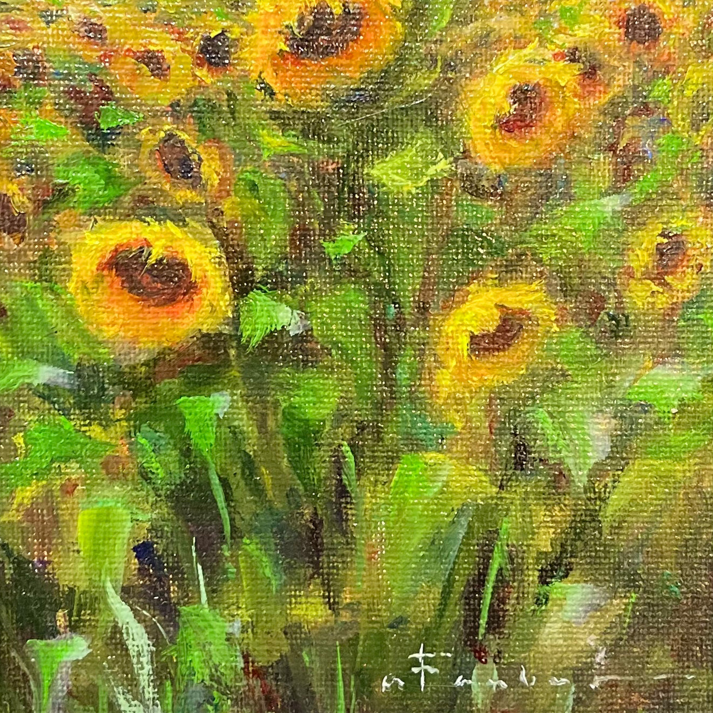 Sunflower Painting by Amanda Faubus