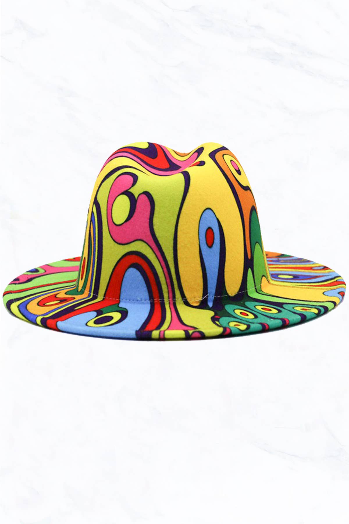 Tie Dye Fashion Fedora Hat
