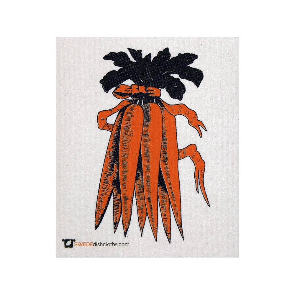Swedish Dishcloth Antique Carrots Spongecloth