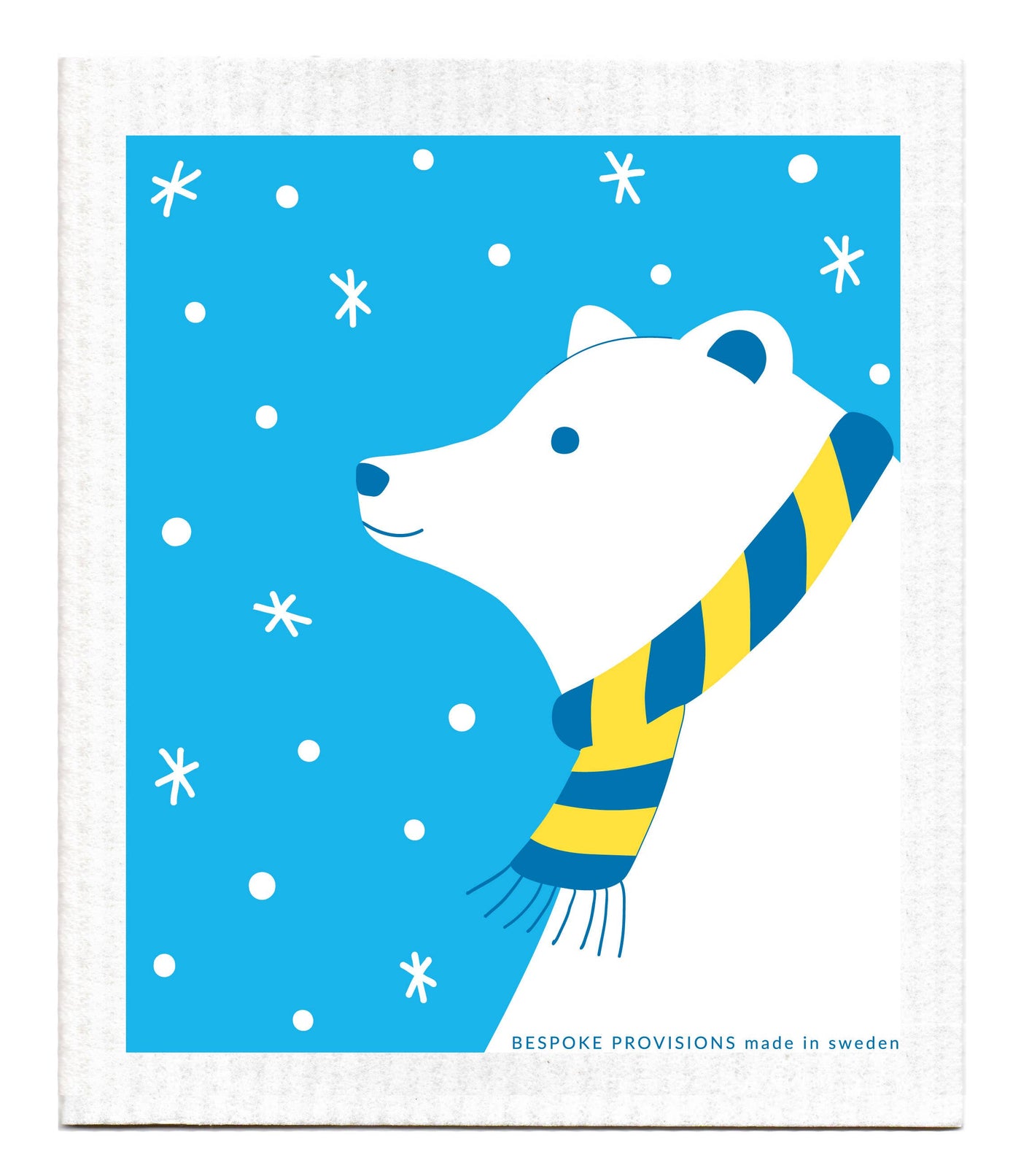 Polar Bear Winter Holidays   Swedish Dishcloth