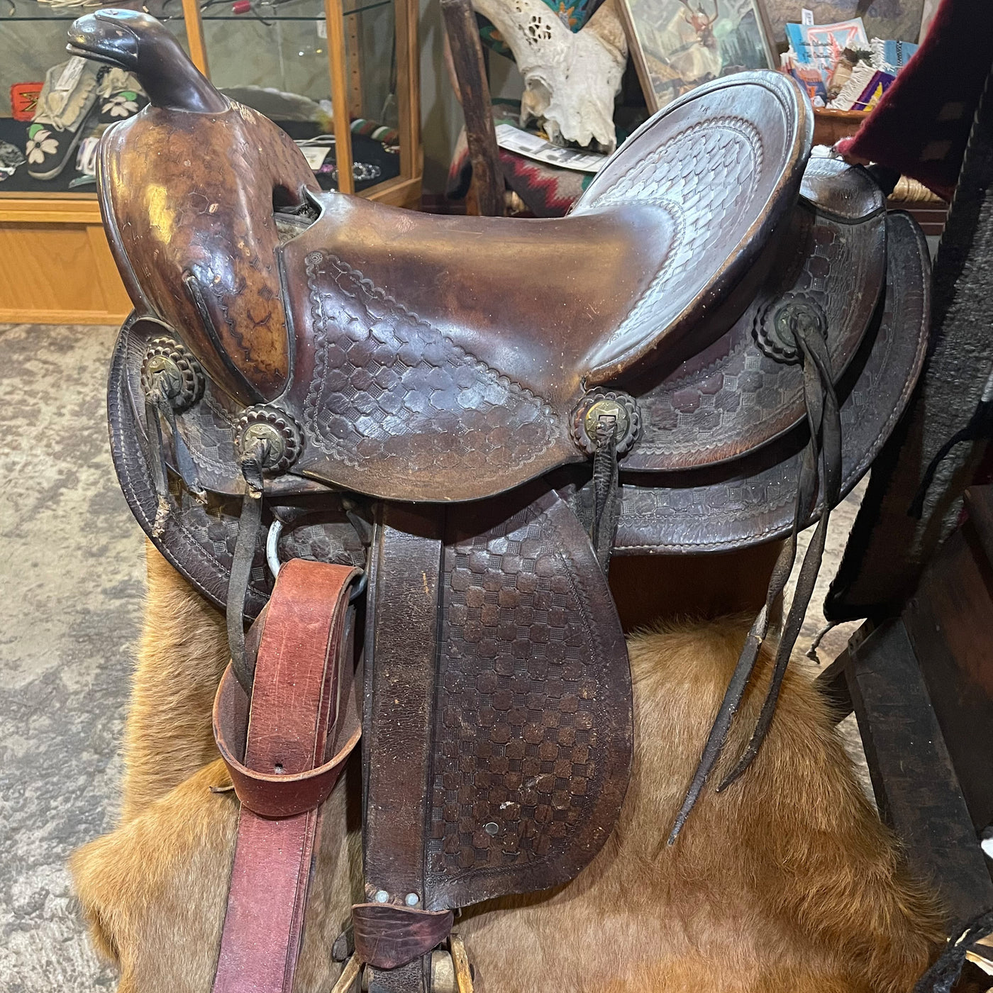 Antique Western Youth Saddle